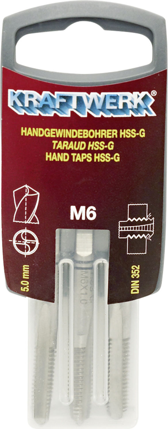 Kraftwerk Handgewindebohrer-Set 3-tlg. DIN352 M3 (21030)