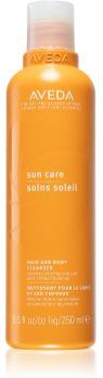 Aveda Sun Care Hair and Body Cleanser champô e gel de duche 2 em 1 para cabelo danificado pelas ações do sol, cloro e sal 250 ml. Sun Care Hair and Body Cleanser
