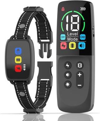 Everyday Crate Smart Color Display Remote Dog Training Collar With Waterproof Anti Bark Control Electric Shock