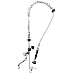 BE-GASTRO I Profi Gastro Geschirrbrause Einloch "Premium" Drehgriff inkl. Wasserhahn, Mischbatterie & Hebelgriff I Gastrobrause, Gastronomie Armatur