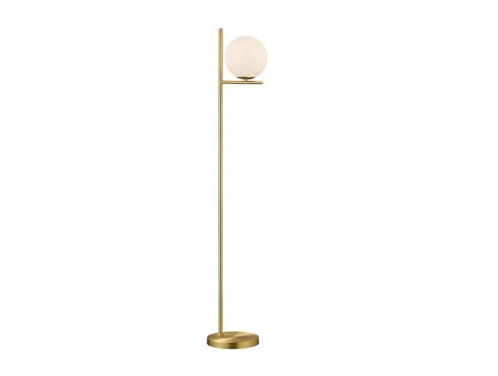 Lampadaire 1xE14 laiton mat et blanc