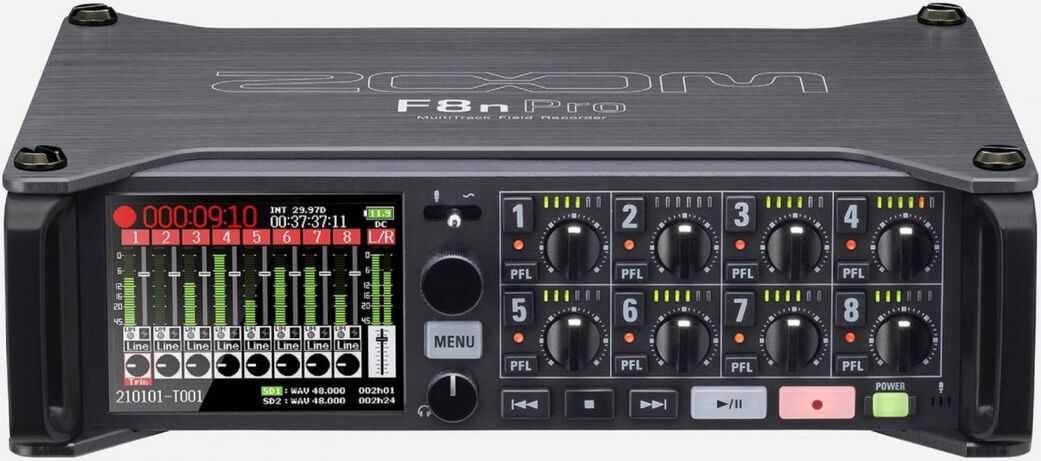 Zoom F8n-Pro MultiTrack Field Recorder