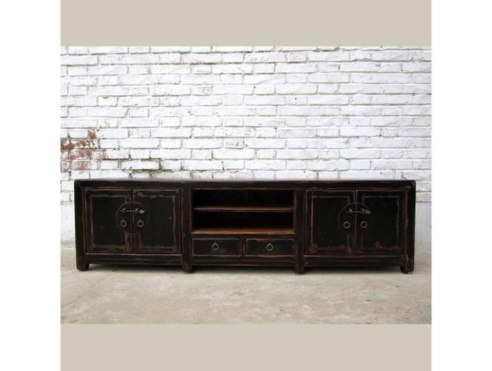 Luxury-Park-Direct Kommode China Lowboard flache Anrichte ideal fuer TV Flatscreen dunkelbraune P