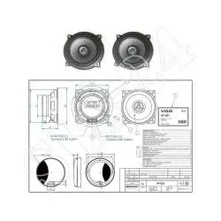 VDO / Continental HP1021 2-Wege Lautsprecher 10cm 50W 100mm Boxen Speaker