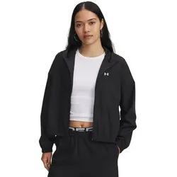 UNDER ARMOUR Damen Sweatshirt RIVAL WOVEN, Größe L in Rot Rot