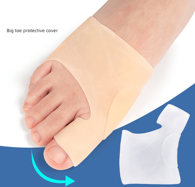 Healfit Counter Hallux Valgus Silicone Gel Toe Separators Corrector Protector For Foot Care skin Color