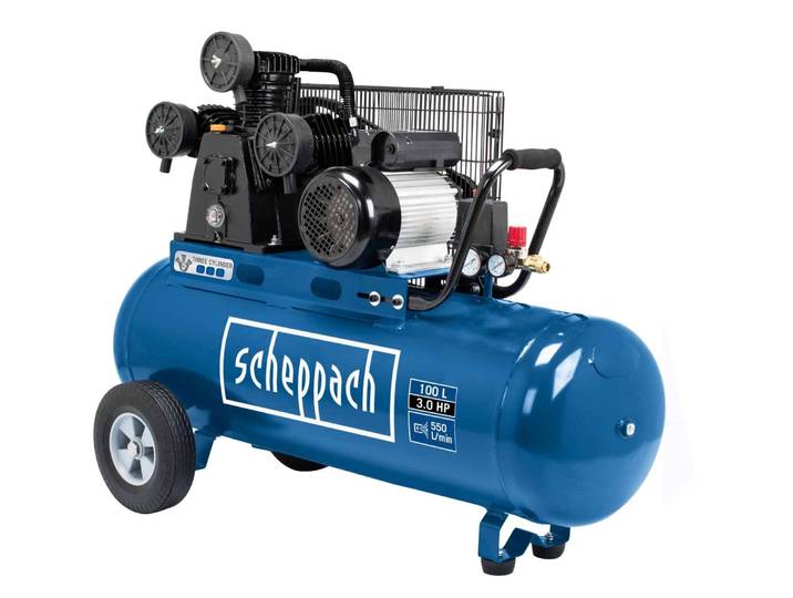 Scheppach HC550TC - Compressor 100L 550L/min 2200W 10bar
