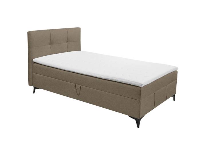 Xora Boxbett, Braun, 120x200 cm, Bettkasten, gepolstertes Kopfteil, Kinderzimmer & Jugendzimmer, Jugendmöbel, Jugendbetten