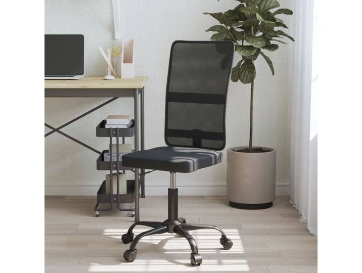 Chaise de bureau noir tissu en maille chaise chaise de travail chaise en tissu chaise d'ordinateur siège de 353005