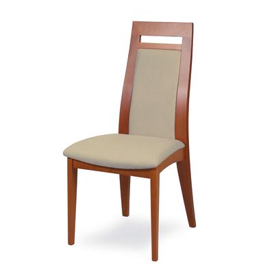 Esszimmerstuhl HOME AFFAIRE "CLIO", beige (kirsch, beige, kirschbaum, beige), B:48cm H:101cm T:58cm, Massivholz, Stühle, Stuhl mit wasserabweisender Stoff