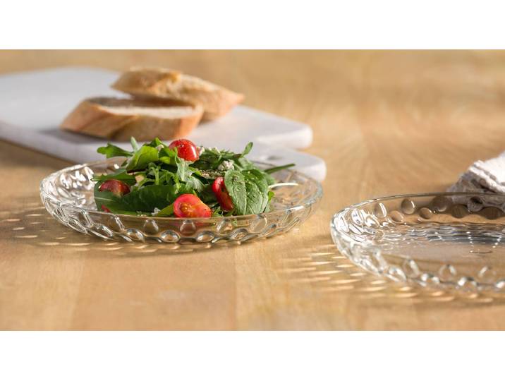 Assiettes Cucina Optik - Lot de 4 19 x 7 x 19cm Transparent