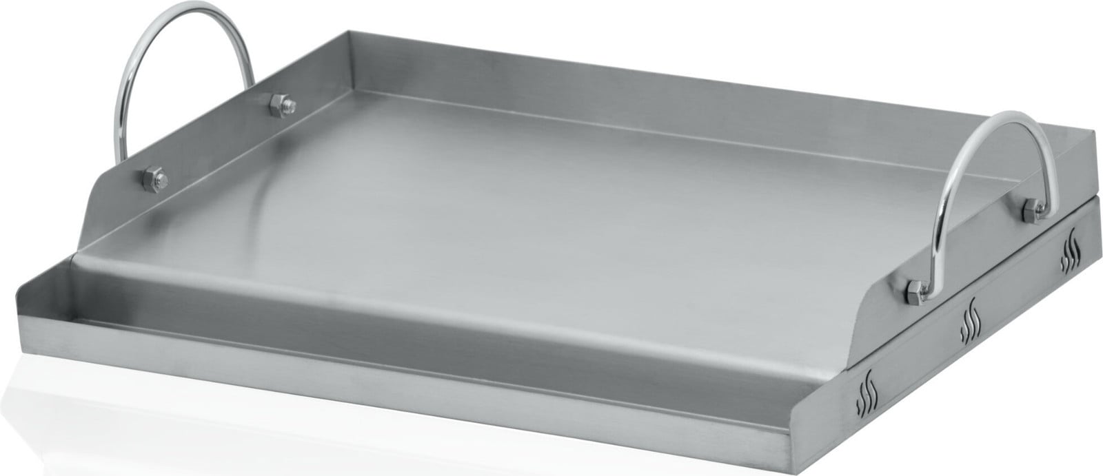BBQ-Toro roestvrijstalen grillplaat voor Weber barbecues, 51 x 32 cm