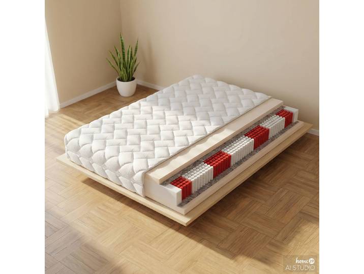 Matelas à ressorts ensachés Molto 80 x 200cm Autres Blanc