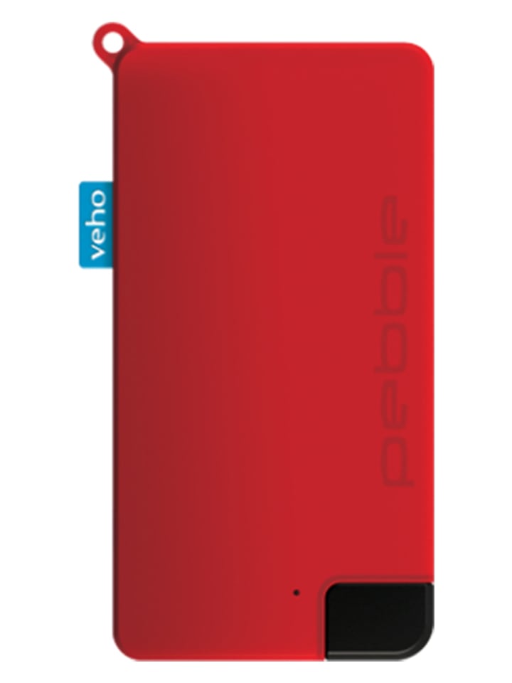 Veho Powerbank ''Pebble Pokket'' in Rot - 1.000 mAh - onesize