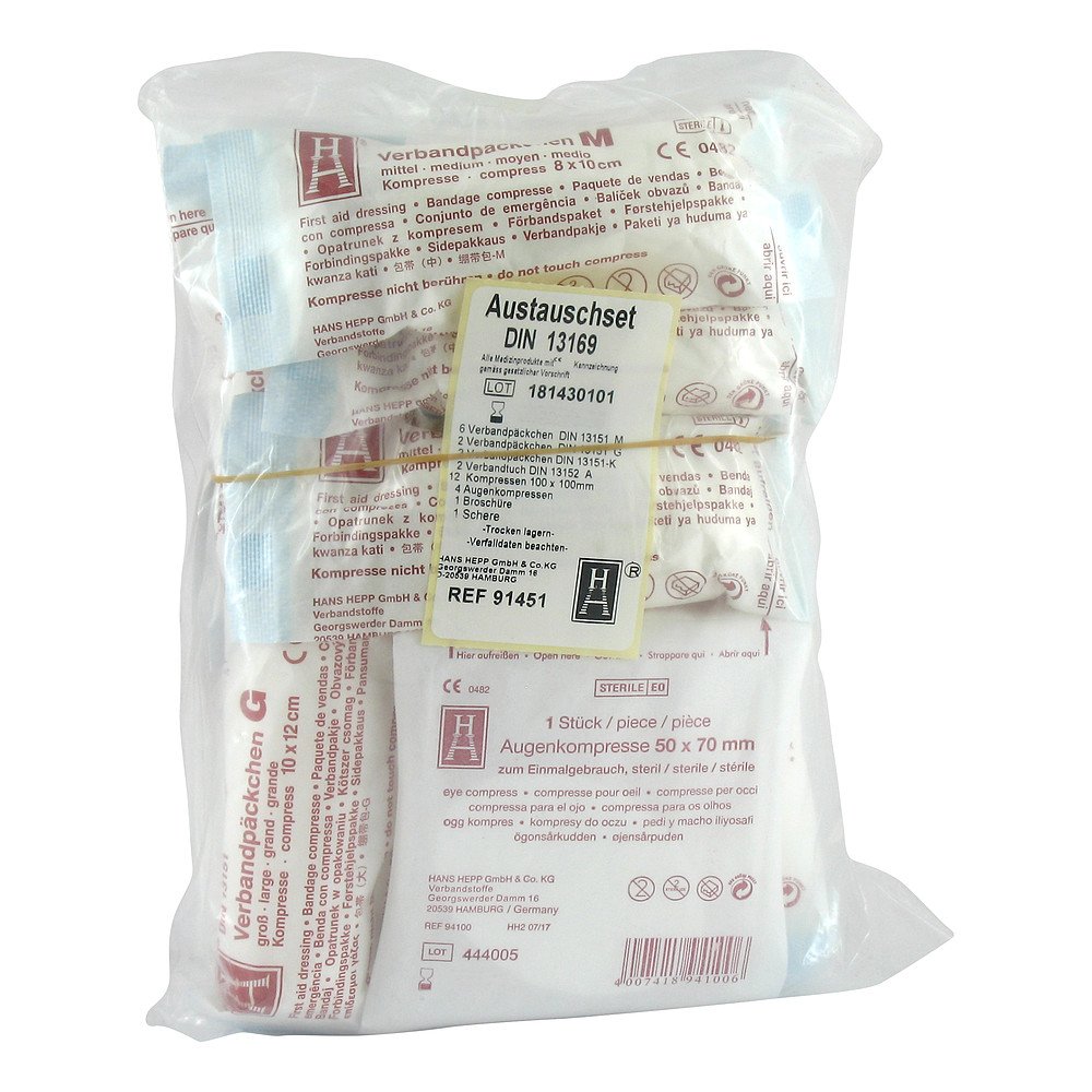 Dr. Junghans Medical GmbH Verbandkasten Nachfüllpackung set für sterile Prod.13169-e 07643669