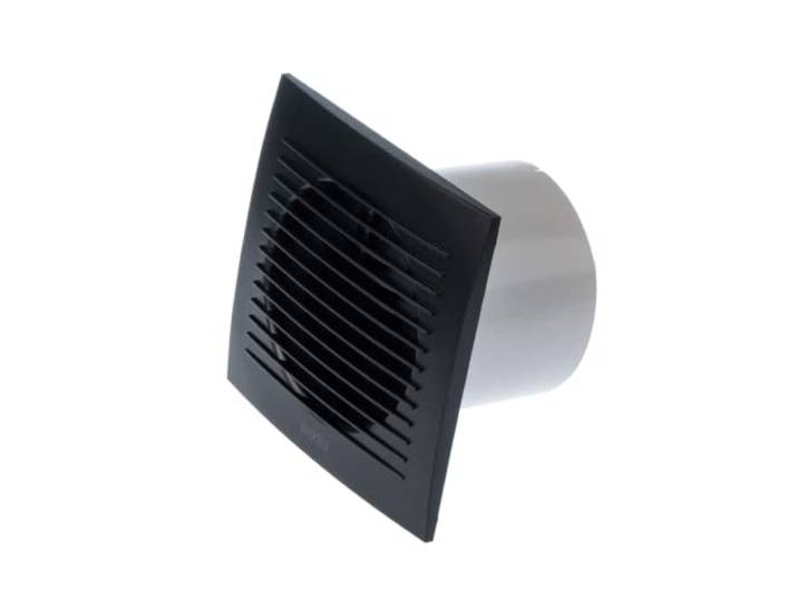 EUROPLAST Ø 100 mm badkamerventilator met timer/naloop, wandventilator stille ventilator - kunststof - antraciet