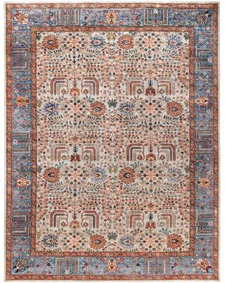 Overton "Serapi One-of-a-Kind Hand-Knotted Area Rug - Gray - 9' 2"" x 11' 10"""