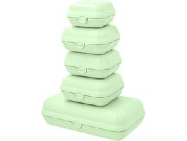 SILVERCREST® Set de 5 boîtes repas (vert menthe)