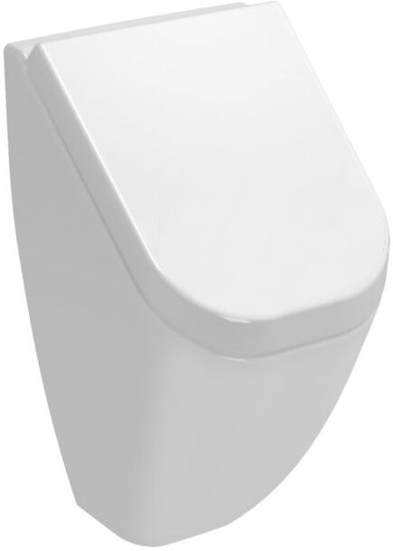 Vitra Options Urinal 5218B003D6030 30x31,5x55cm, Zulauf von hinten, mit Deckel, weiß