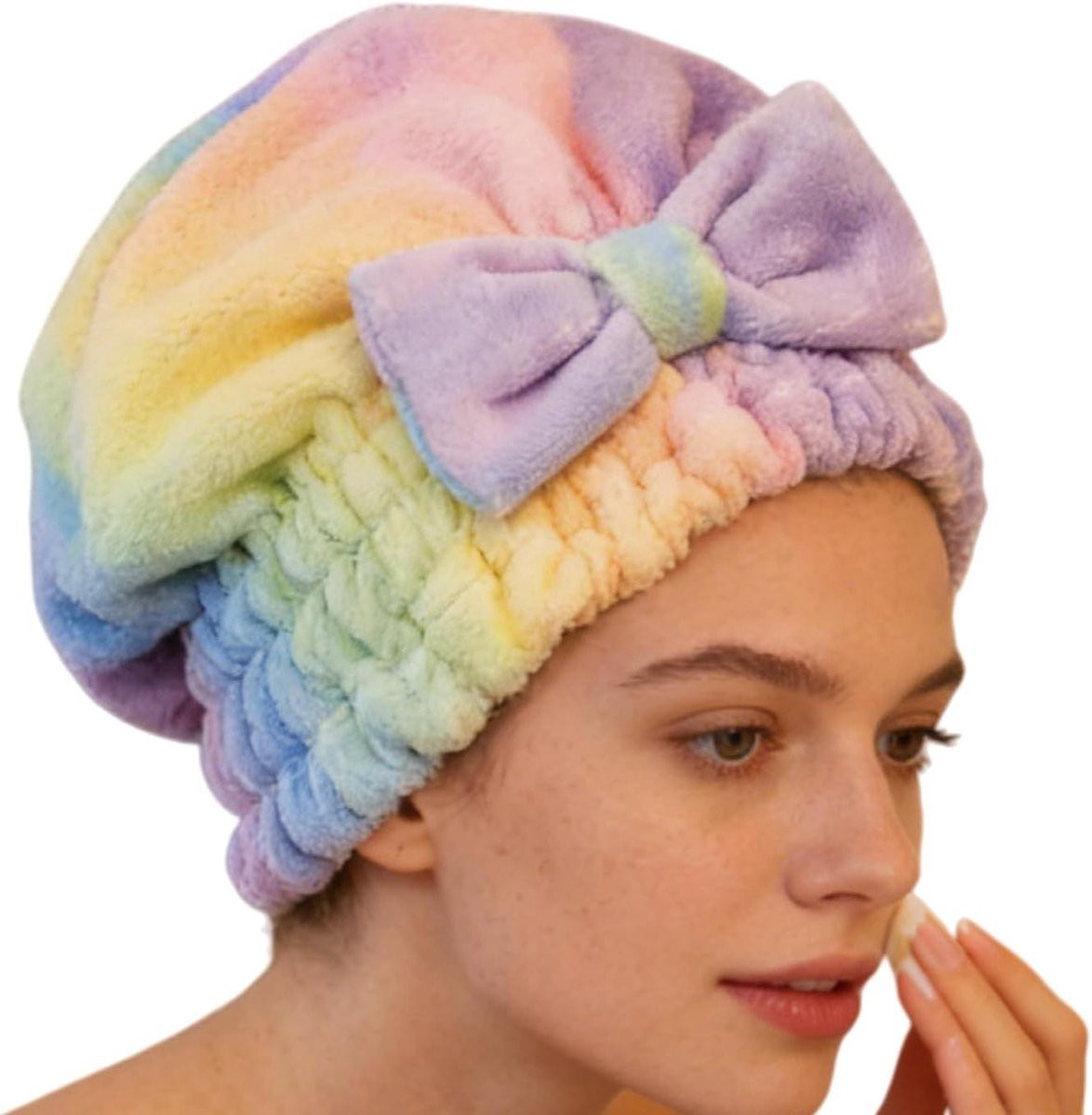 Anti-klit haardoek voor vrouwen van coral fleece - 25 x 25 cm