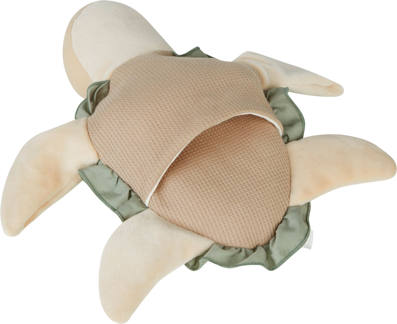 Handpuppe STERNTALER "Schildkröte", beige (pudergrün), Puppen, Kinder, Flauschstoff