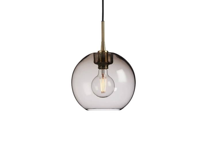 Belid Suspension Gloria Ø26 cm Laiton-verre couleur fumée