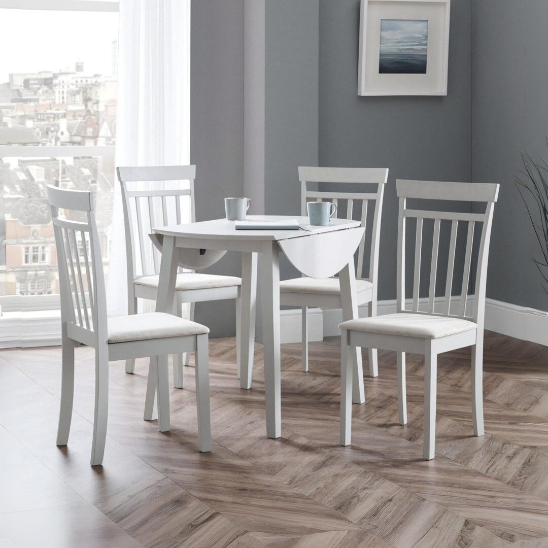 Breakwater Bay Exeter 4 - Person Drop Leaf Dining Set Gray 4