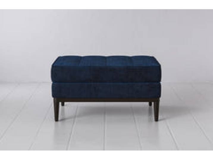 Polsterhocker Model 02, Marineblau