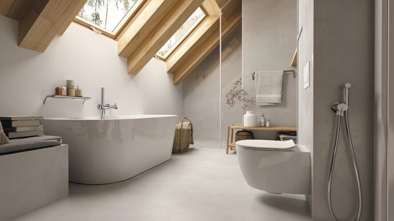 Neuesbad Serie 600 freistehende Badewanne, Material: Acryl, Vorwandversion, 1500x750x580mm NB1KDS_015W1