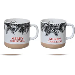 Christmas Decorations 1 Steinguttasse 9cm Teetasse 350ml Weihnachtstasse Keramiktasse Kaffeetasse Weiß Teebecher Steingut Tasse Vintage Kaffeebecher Keramik Geschirr Becher