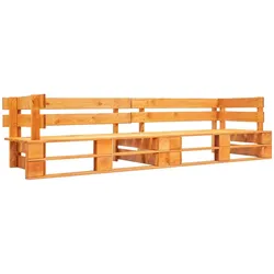Helloshop26 - Paletten-2-Sitzer-Gartensofa aus honigbraunem Holz 02_0011864