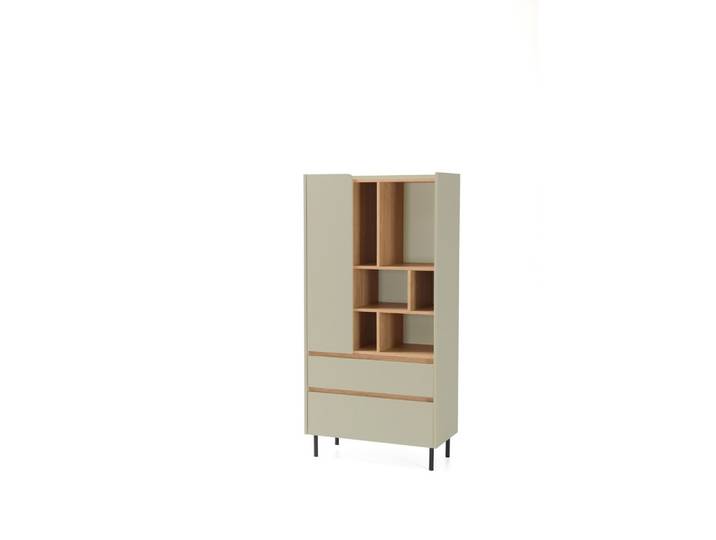 BÜCHERREGAL MURO 80x40x165 cm, Regal Eichefarben