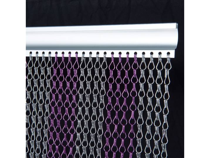Rideau à chaîne en métal, porte, fenêtres, écran en aluminium, stores contre les insectes volants, lutte antiparasitaire, vert et argent