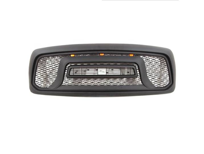 zjlgs Auto Front Stoßstange Kühlergrills für Dodge RAM 2002-2008, Schwarz, Truck, Direkter Ersatz, Kühlergrill