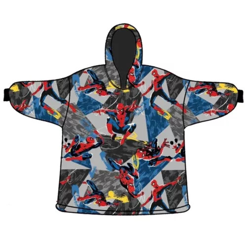 SpiderMan Fleece Hoodie Deken voor kinderen van 7 tot 14 jaar