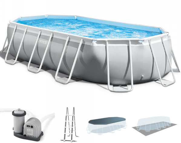 Intex Prisma Frame 26798NP - 610x305x122 cm - Piscine Ovale