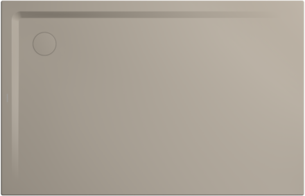Kaldewei Superplan Duschwanne 385948040669 100x120x2,5cm, Träger, warm grey30