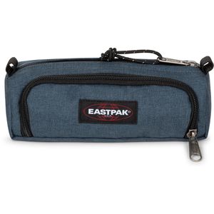 Eastpak Federmäppchen Triple Bench Triple Denim, Schlamperetui, 3-fach, aus Stoff, jeansblau