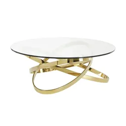 Couchtisch   ¦ gold ¦ Maße (cm): H: 36  Ø: 100.0
