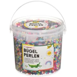 folia Bügelperlen (Großpackung) mehrfarbig
