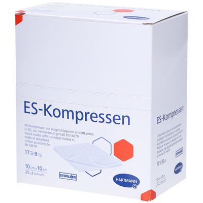 Es-Kompressen steril 10x10 cm 8fach 25x2 St Kompressen