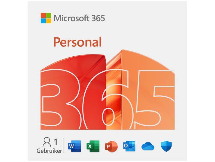 Microsoft 365 Personal - 12 maanden/1 apparaat - Meertalig (PC/MAC) Software