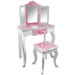 Bayer Chic 2000 Schminktisch mit Hocker, Zebradesign