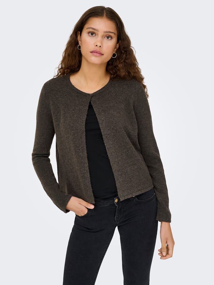 JDY Cardigan "Rue" in Dunkelbraun - XS