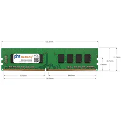 PHS-memory RAM passend für ASRock IMB-1711 (ASRock IMB-1711, 2 x 16GB), RAM Modellspezifisch, Schwarz