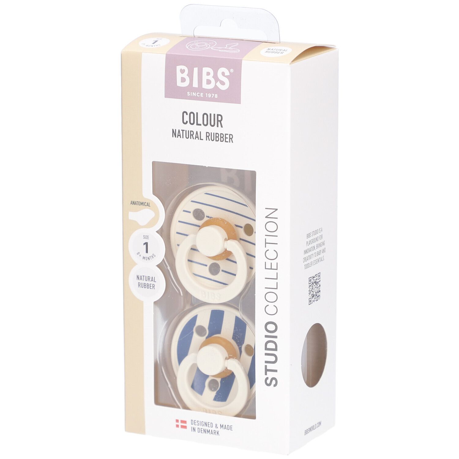 Bibs 1 - Anatomic Studio Duo Pin Steel Blue St Sauger