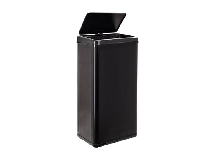 Intelligenter Mülleimer ohne Beine mit automatischem Öffnen oder manuellem Kontakt, 60 l, Höhe: 79,5 x 35,5 x 26 cm, Schwarz.
