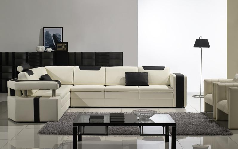 Designer Wohnzimmer Ecksofa Couch Polster Sitz Ecke Garnitzur Ledercouchen L-Form