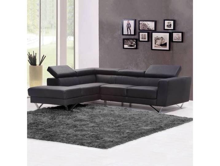 Tapis de salon Shaggy Strado 250x300 Gris Nuit