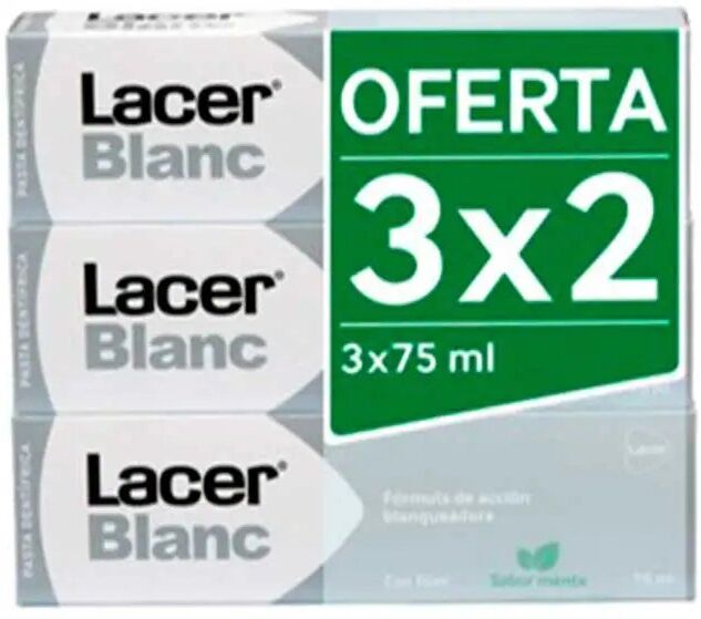 lacer Blanc Plus Pasta Menta Lote De 3X